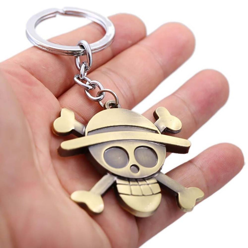 One Piece Luffy Bag Car Keychain Anime Key Holder Souvenir