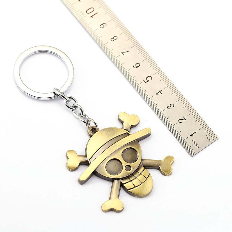 One Piece Luffy Bag Car Keychain Anime Key Holder Souvenir