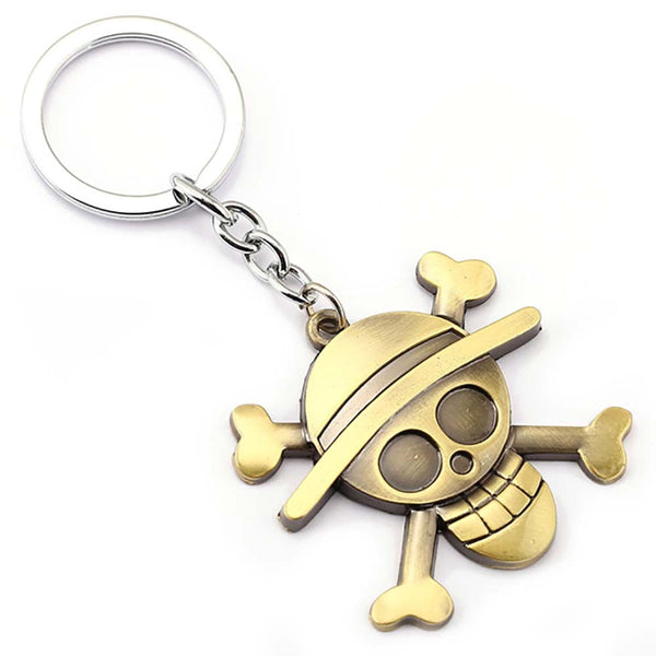 One Piece Luffy Bag Car Keychain Anime Key Holder Souvenir