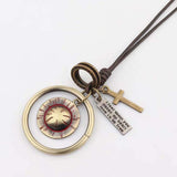 One Piece Luffy Straw Hat Necklace Accessories Retro Literary Couple Pendant - Toysoff.com