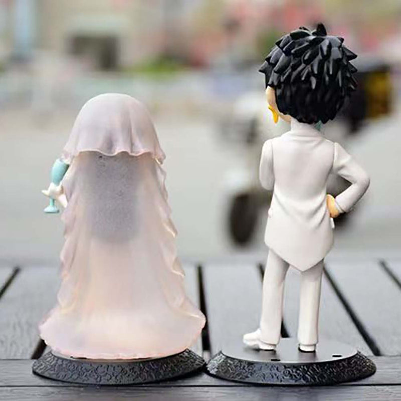 One Piece Monkey D Luffy Boa Hancock Wedding Ver Action Figure 8cm