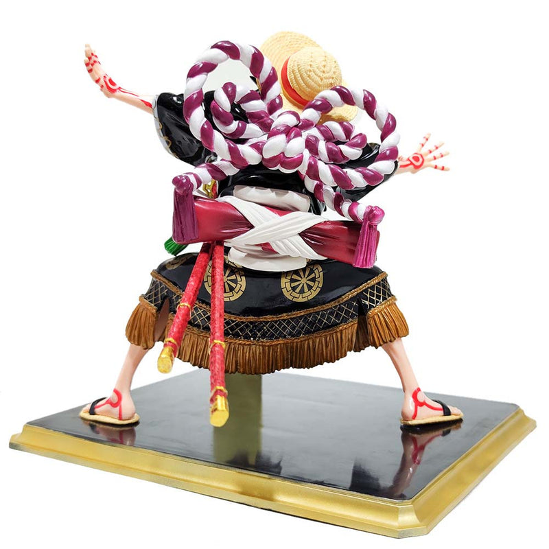 One Piece Monkey D Luffy Kabuki Ver Action Figure Toy 19cm