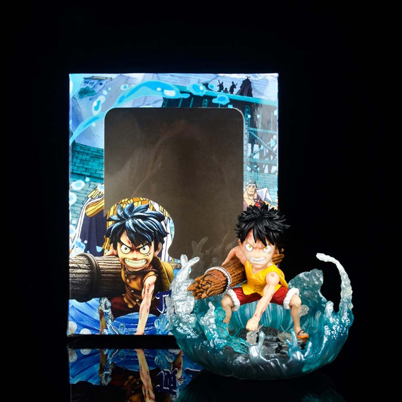 One Piece Monkey D Luffy Q Ver Action Figure with Light 8cm