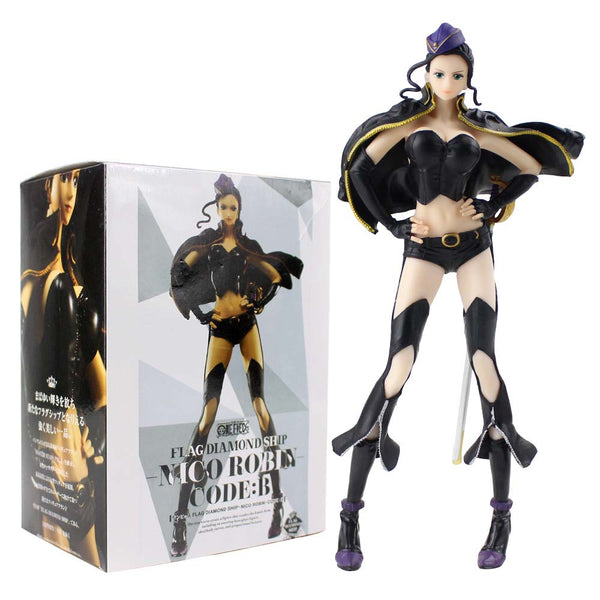 One Piece Nico Robin Black Clothes Action Figure Model 26CM - Toysoff.com