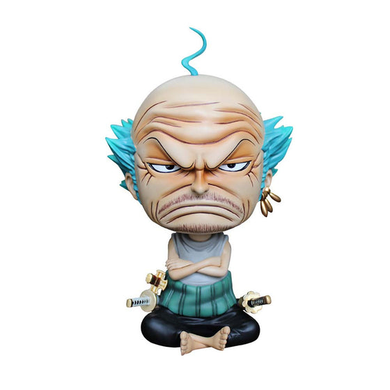 One Piece Old Man Winebottle Sitting Ver Zoro Action Figure Toy 14cm