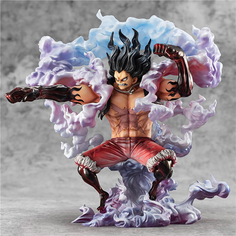 One Piece P.O.P Monkey D Luffy Gear 4 Snake Man Action Figure 28cm