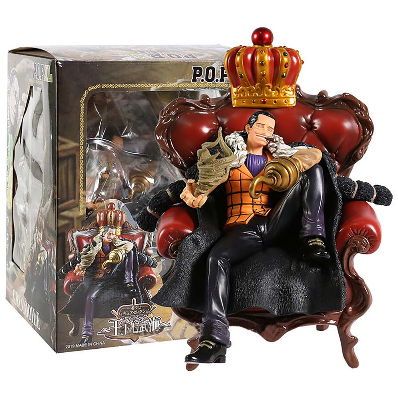 One Piece POPXL Sir Crocodile Action Figure Collectible Model Toy 26cm