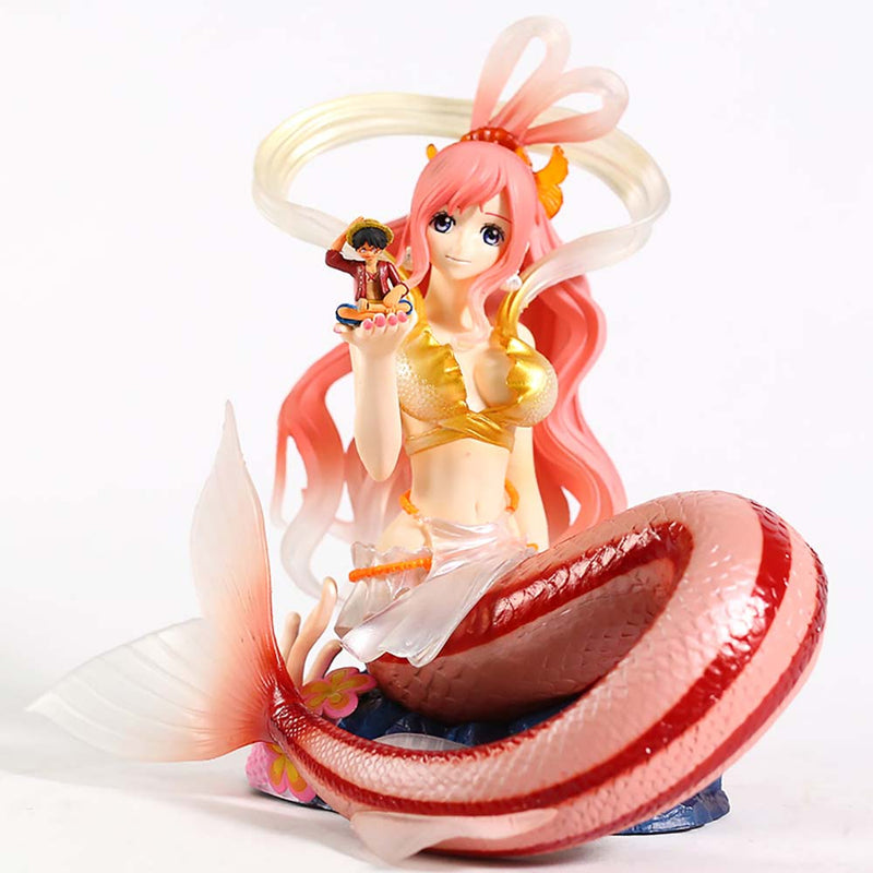 One Piece Princess Shirahoshi with Luffy Action Figure Model Toy 23cm