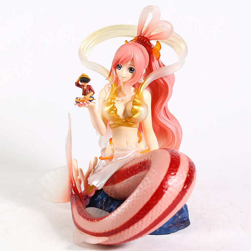 One Piece Princess Shirahoshi with Luffy Action Figure Model Toy 23cm