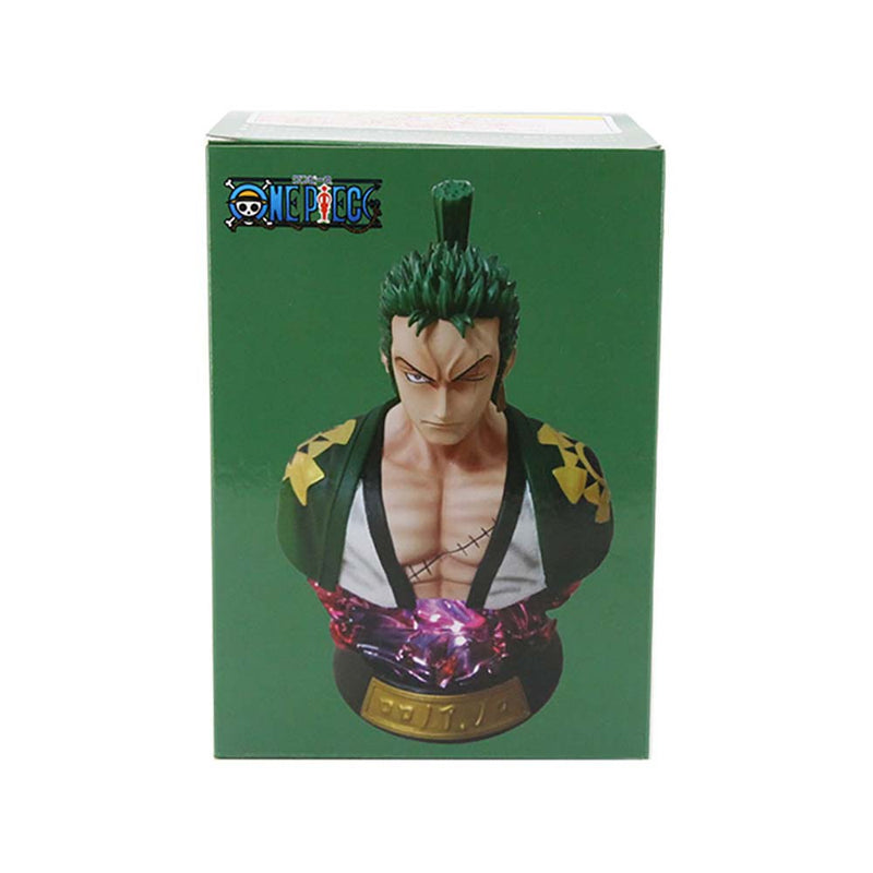 One Piece Roronoa Zoro Action Figure Bust Statue Night Lights Toy 16cm