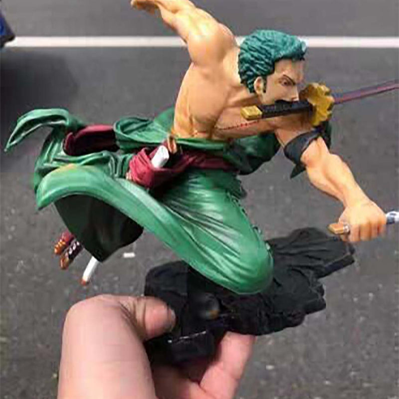 One Piece Roronoa Zoro Battle Posture Figure 17.5CM - Toysoff.com