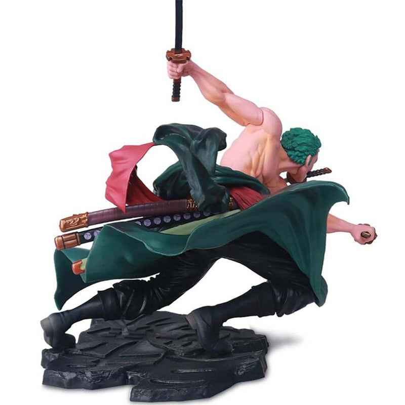 One Piece Roronoa Zoro Battle Posture Figure 17.5CM - Toysoff.com