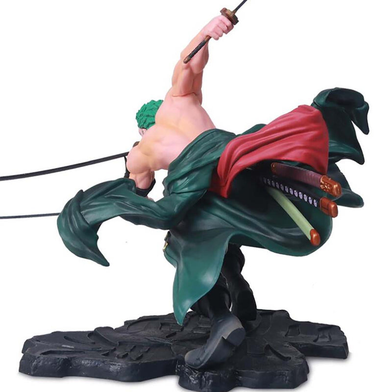 One Piece Roronoa Zoro Battle Posture Figure 17.5CM - Toysoff.com