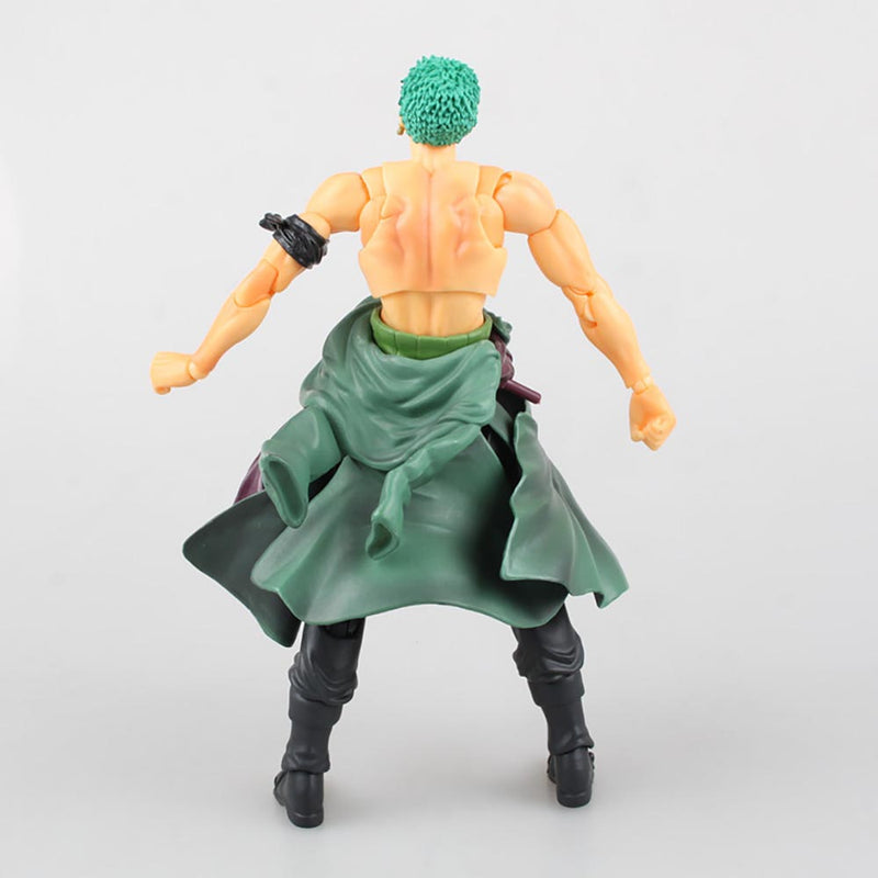 One Piece Roronoa Zoro Joint Movable Action Figure Model Toy 18cm