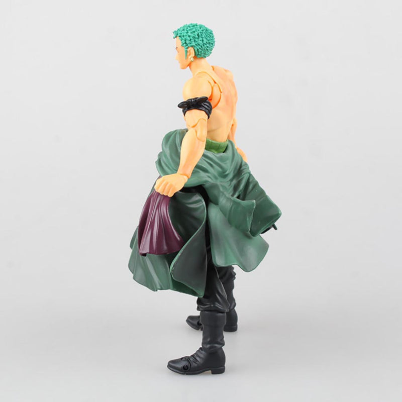 One Piece Roronoa Zoro Joint Movable Action Figure Model Toy 18cm