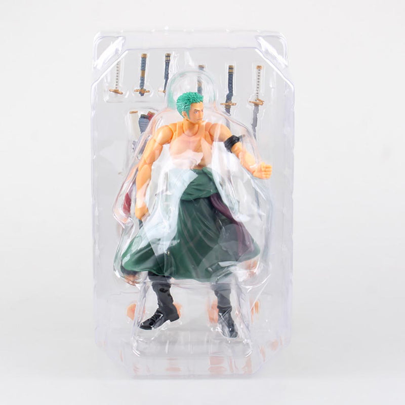 One Piece Roronoa Zoro Joint Movable Action Figure Model Toy 18cm