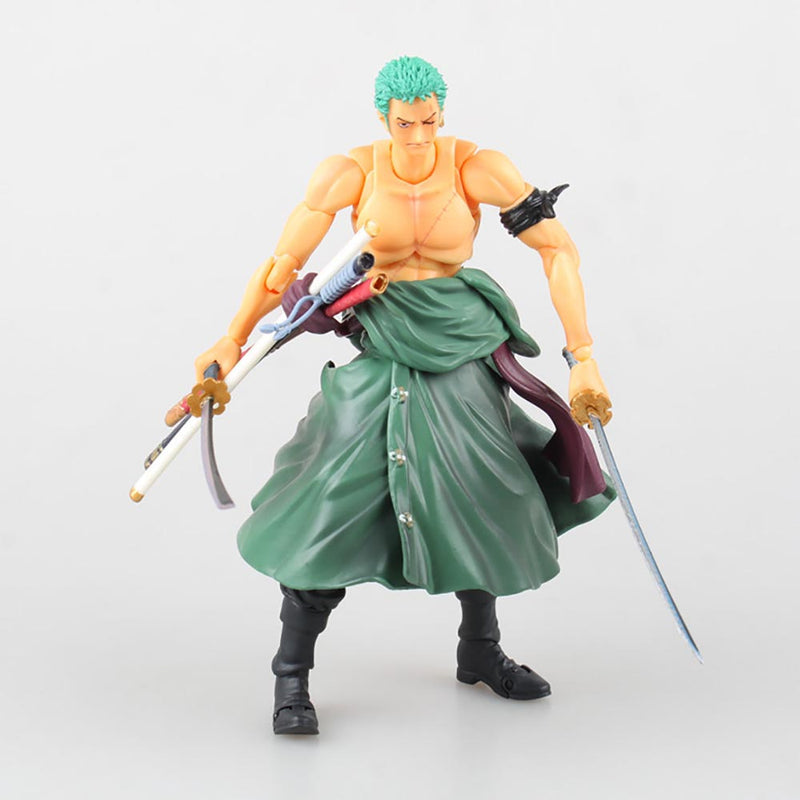 One Piece Roronoa Zoro Joint Movable Action Figure Model Toy 18cm