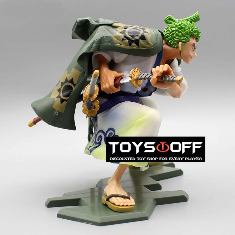 One Piece Roronoa Zoro Knife Battle Ver Action Figure Toy 16cm