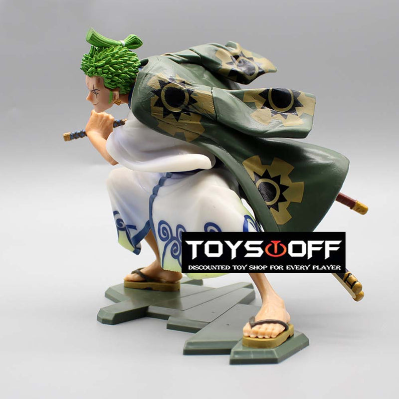 One Piece Roronoa Zoro Knife Battle Ver Action Figure Toy 16cm