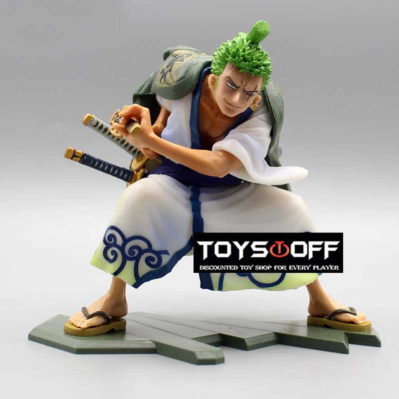 One Piece Roronoa Zoro Knife Battle Ver Action Figure Toy 16cm