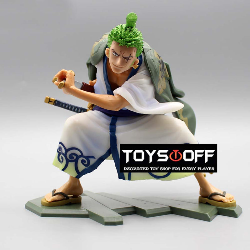 One Piece Roronoa Zoro Knife Battle Ver Action Figure Toy 16cm