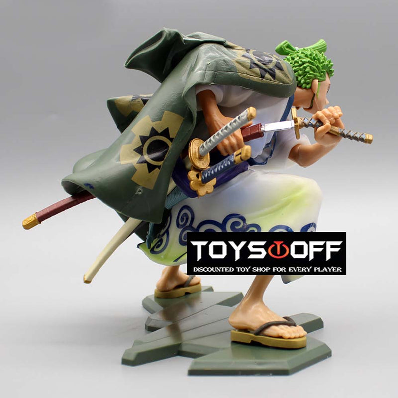 One Piece Roronoa Zoro Knife Battle Ver Action Figure Toy 16cm