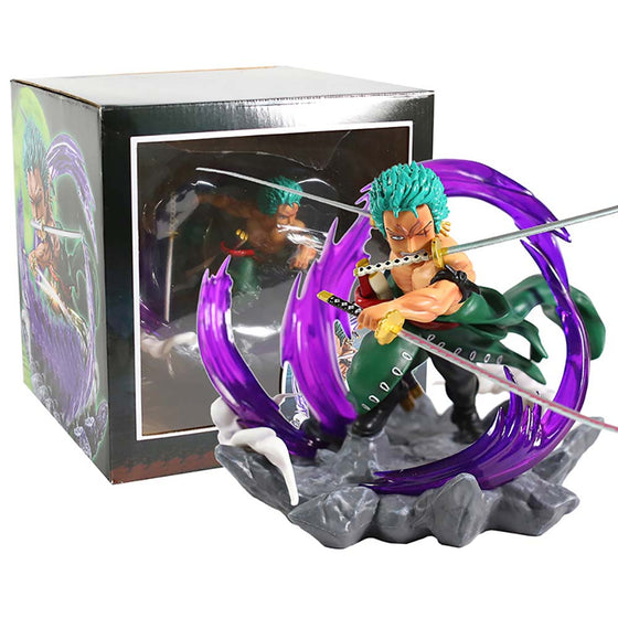 One Piece Roronoa Zoro Three Thousand World Action Figure Toy 17cm