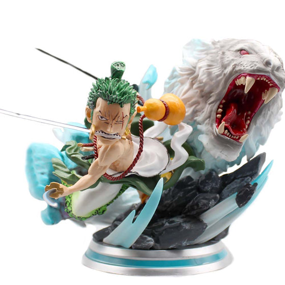 One Piece Roronoa Zoro Tiger Hunt Battle Ver Action Figure 16cm