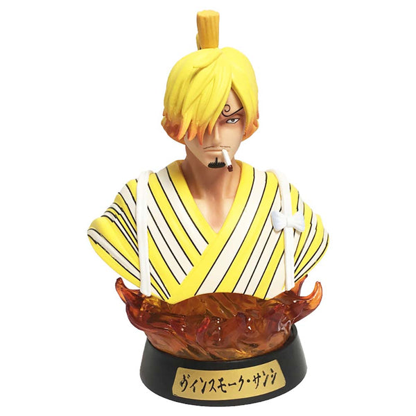 One Piece Sanji Action Figure Bust Statue Night Lights Toy 16cm