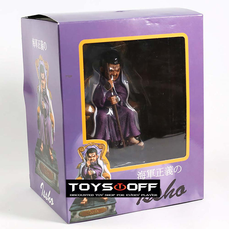 One Piece Sitting Ver Navy Headquarters Senior General Issho Action Figure 20cm