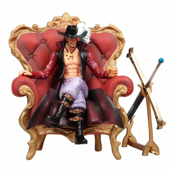 One Piece Sofa Mihawk Action Figure Collectible Model Toy 23cm