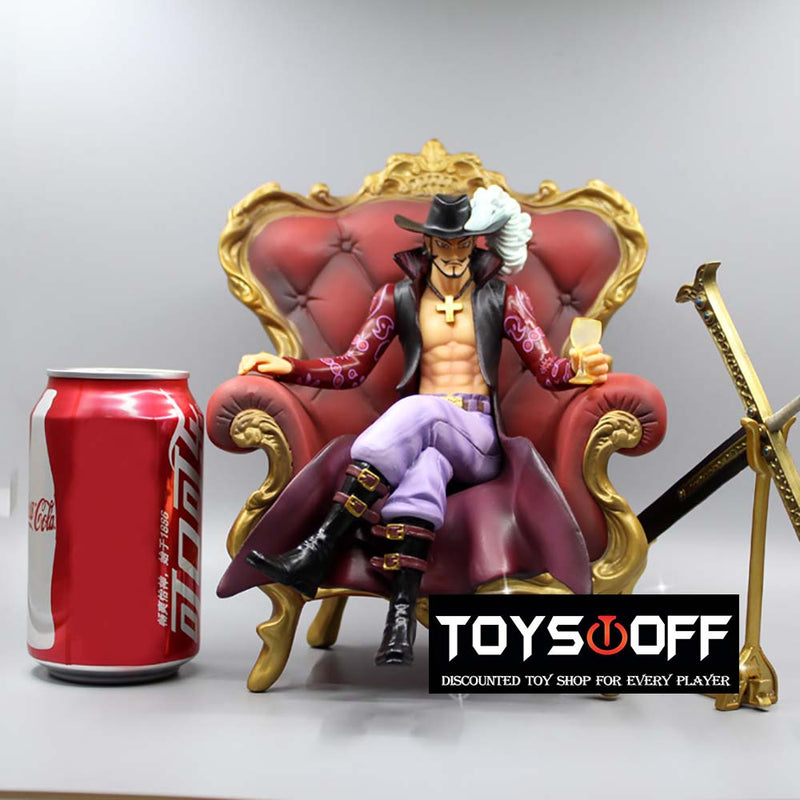 One Piece Sofa Mihawk Action Figure Collectible Model Toy 23cm