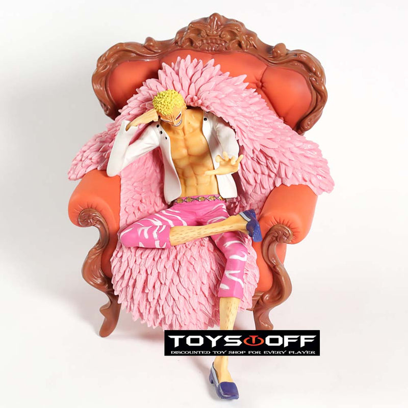 One Piece Sofa Sitting Ver Donquixote Doflamingo Action Figure Toy 23cm