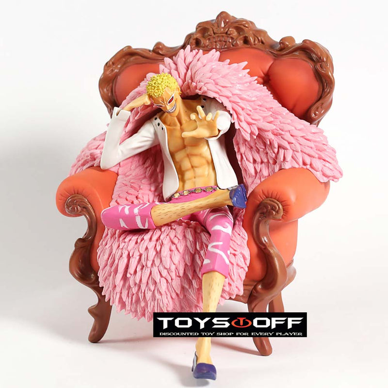 One Piece Sofa Sitting Ver Donquixote Doflamingo Action Figure Toy 23cm