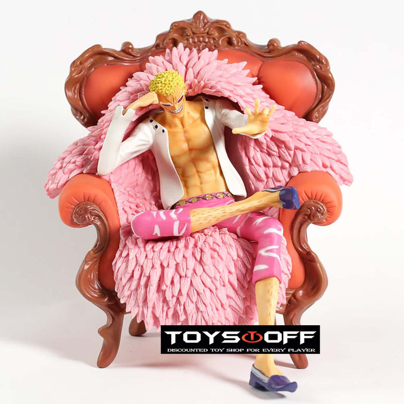 One Piece Sofa Sitting Ver Donquixote Doflamingo Action Figure Toy 23cm