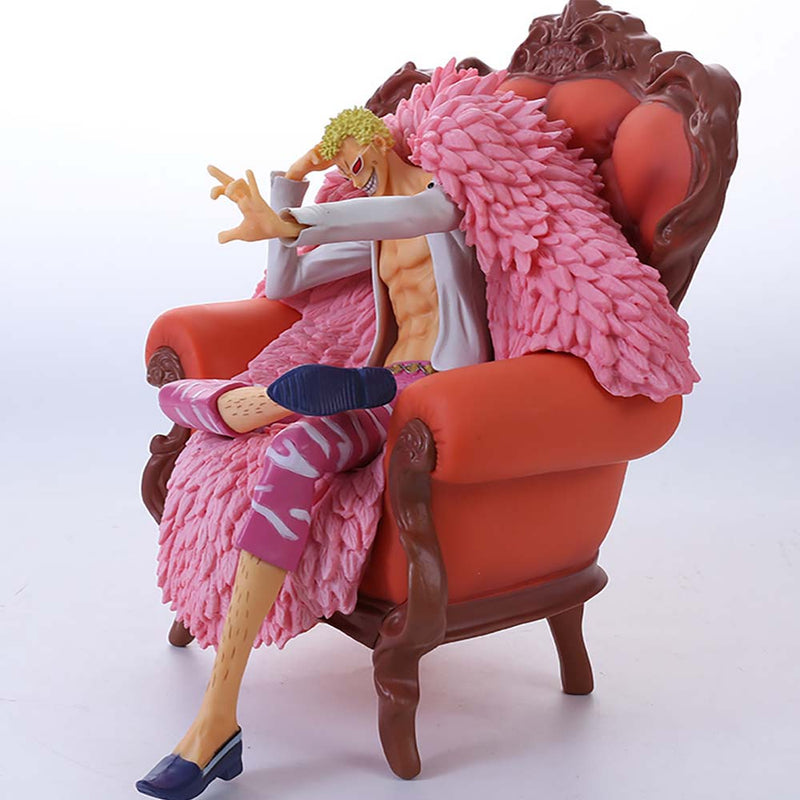 One Piece Sofa Sitting Ver Donquixote Doflamingo Action Figure Toy 23cm