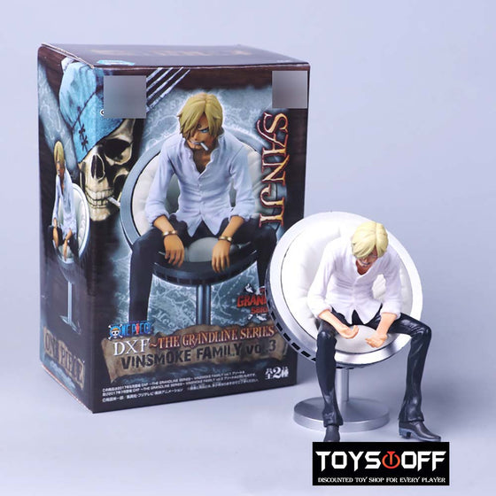 One Piece VinsmokeFamily Sanji Reiju Ichiji Yonji Sitting Ver Action Figure 11cm