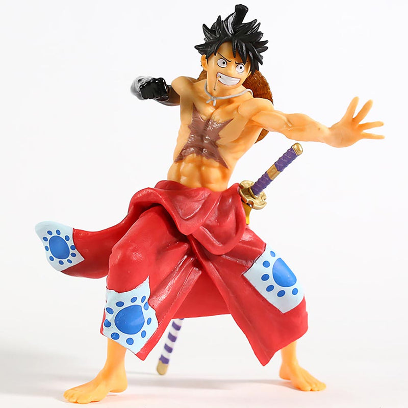 One Piece Wano Country Monkey D Luffy Action Figure 21cm