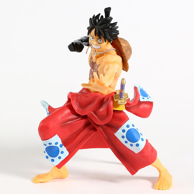 One Piece Wano Country Monkey D Luffy Action Figure 21cm