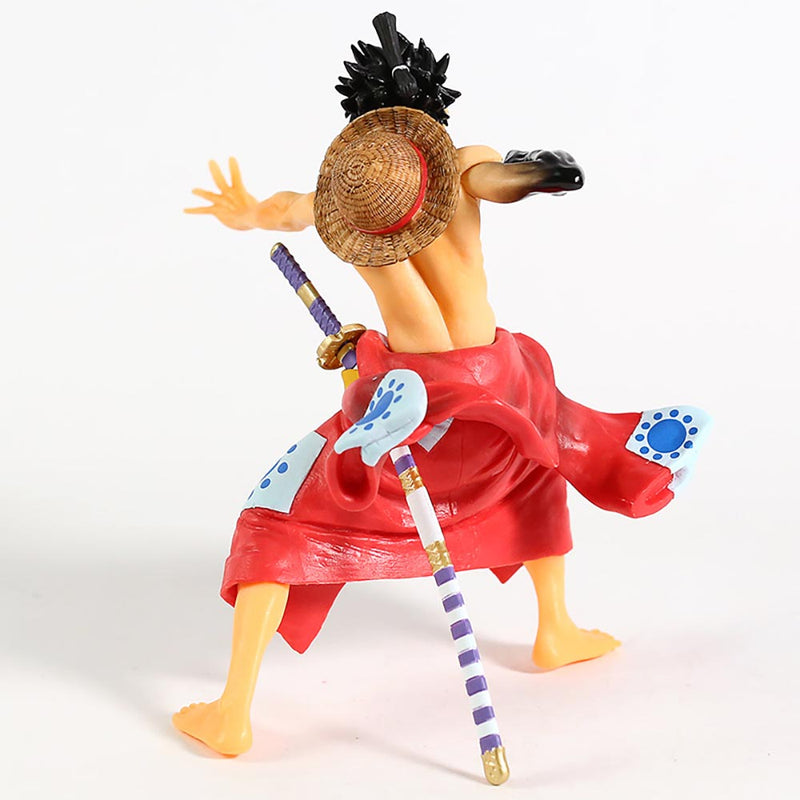 One Piece Wano Country Monkey D Luffy Action Figure 21cm