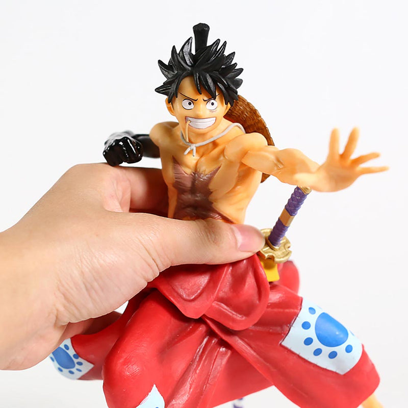 One Piece Wano Country Monkey D Luffy Action Figure 21cm