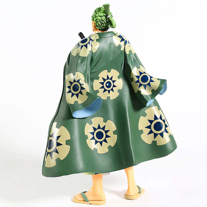 One Piece Wano Roronoa Zoro Kimono Ver Action Figure Toy 28cm