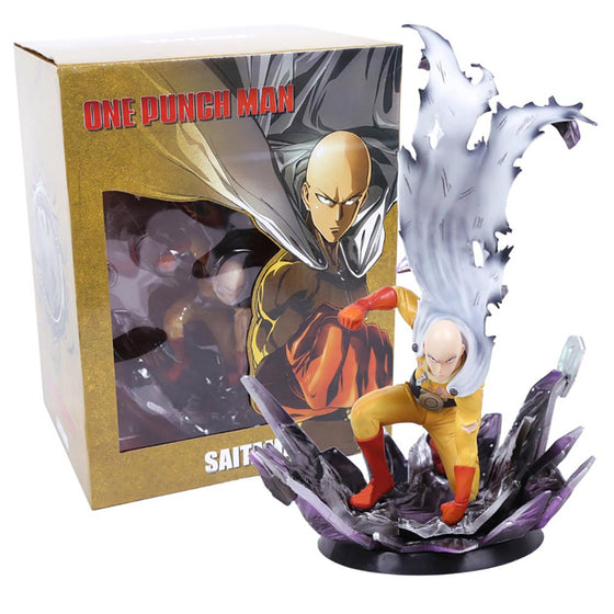 One Punch Man Saitama Action Figure Collectible Model Toy 24.5cm