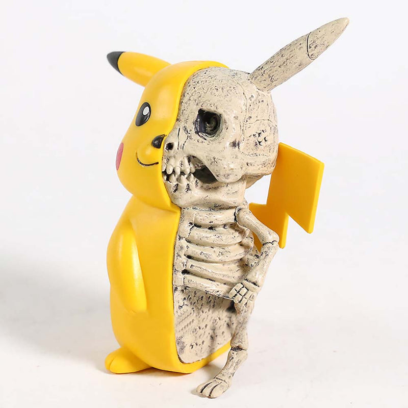 Pikachu Monster Skeleton Dissection Action Figure Collectible Funny Model Toy