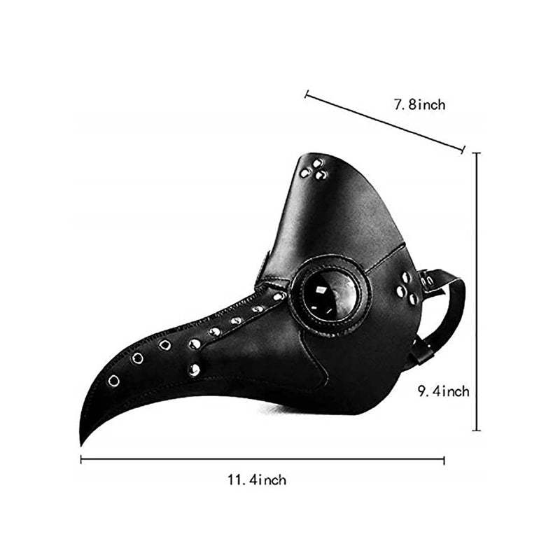 Plague Doctor Mask PU Retro Bird Mouth Halloween Cosplay Prop