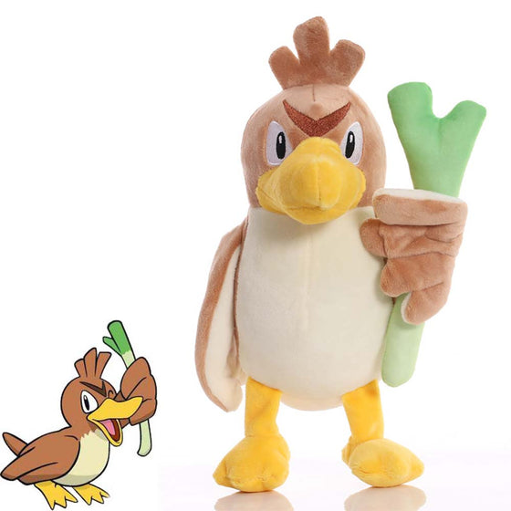 Pocket Monster Pokemon Farfetch'd Plush Doll Cartoon Funny Toy 23cm