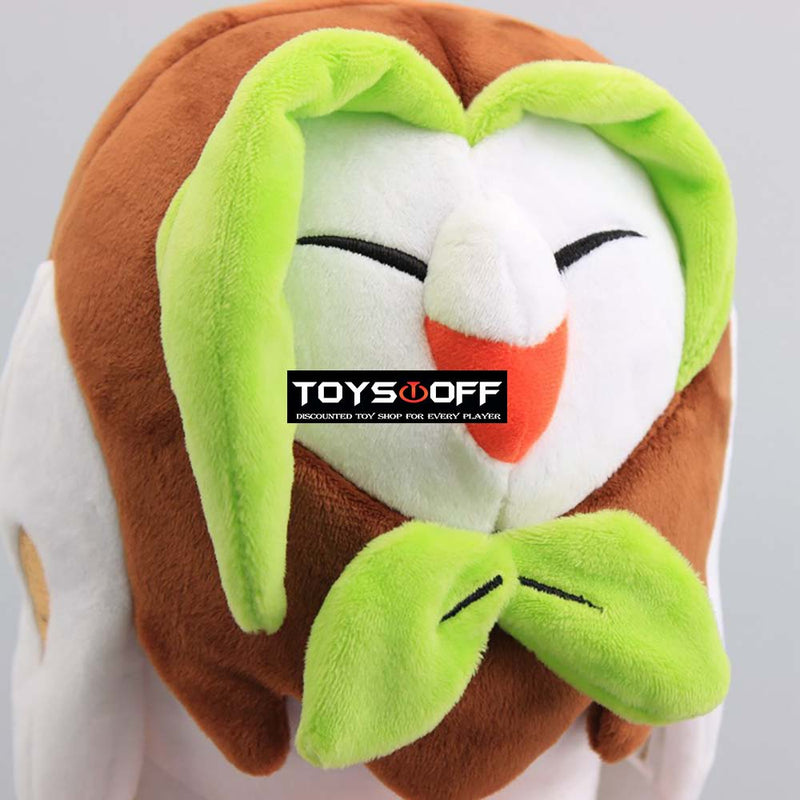 Pocket Monster Pokemon Rowlet Plush Doll Cartoon Toy 23cm