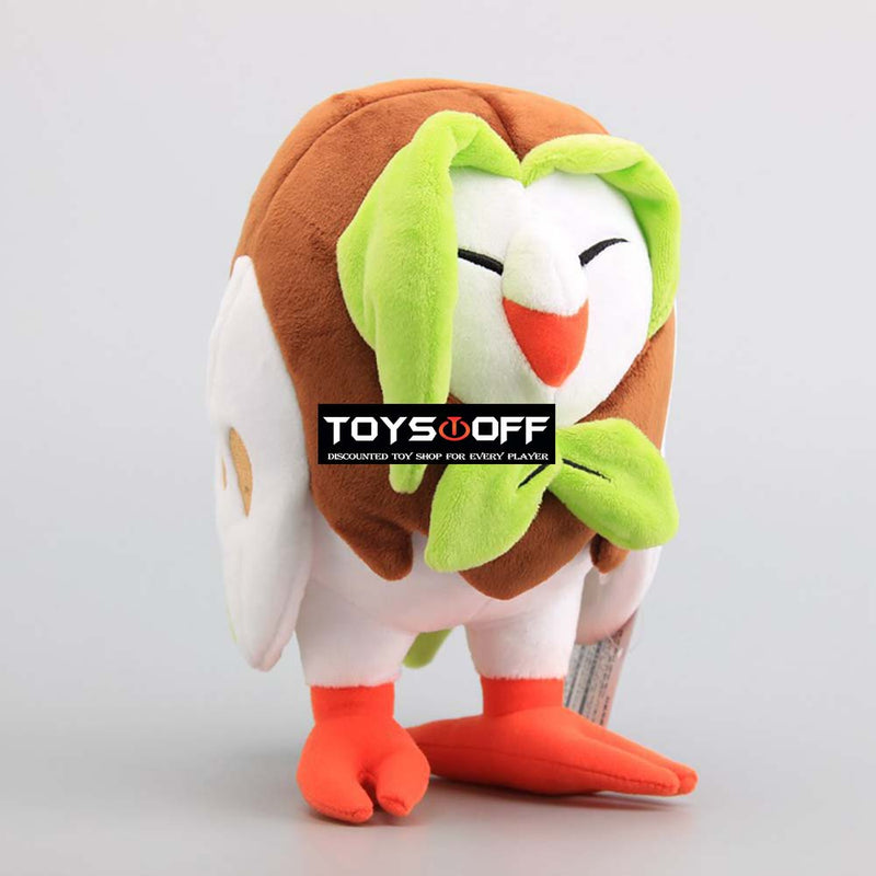 Pocket Monster Pokemon Rowlet Plush Doll Cartoon Toy 23cm