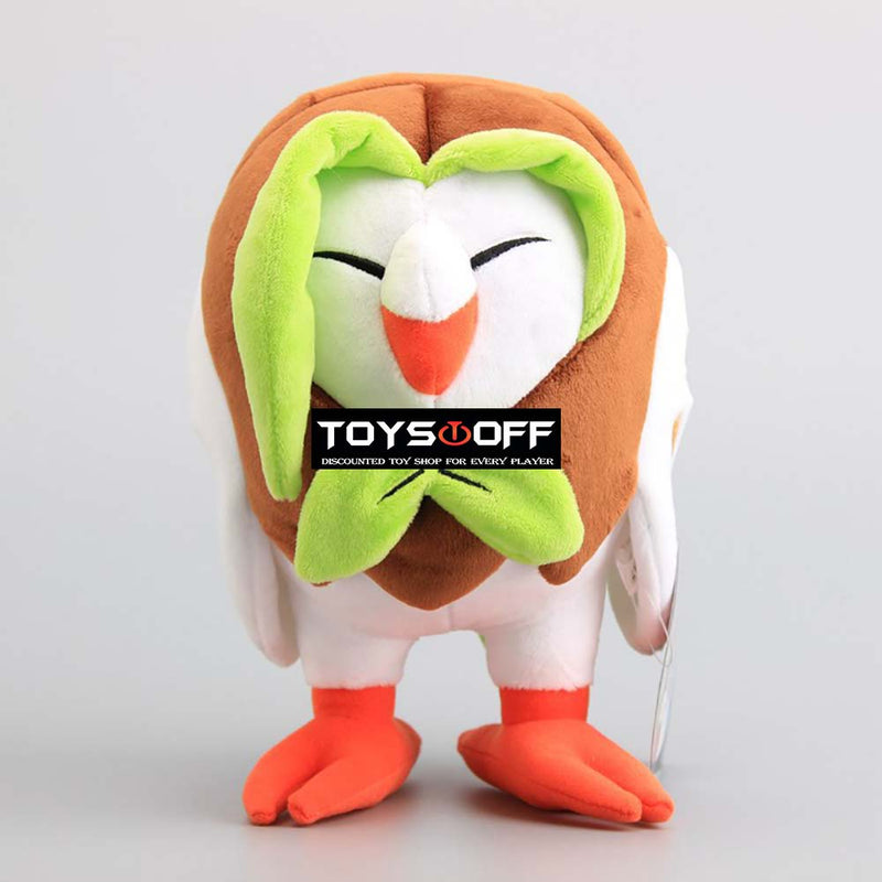 Pocket Monster Pokemon Rowlet Plush Doll Cartoon Toy 23cm