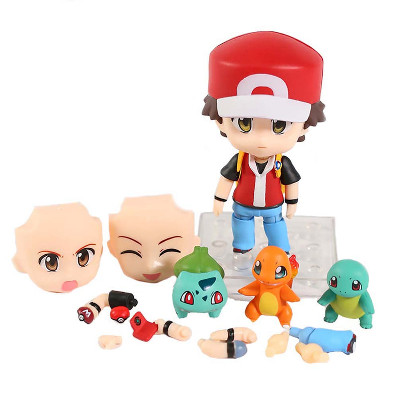 Pokemon 425 Ash Ketchum Action Figure Collectible Model Toy 10cm